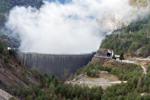 a Diga del Vajont oggi, cantiere di A call for a line_Foto Giacomo De Donà