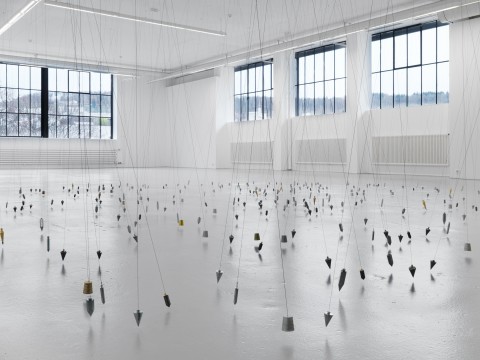 Tatiana Trouvé, 350 Points Towards Infinity, 2009, Installation view. Photo Stefan Altenburger, Courtesy, Johann König Gallery
