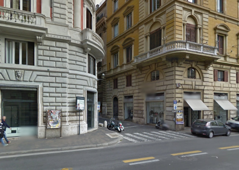 Vicolo Sforza Cesarini a Roma, l'ormai vecchia sede della galleria Marie-Laure Fleisch