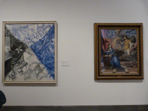 Annunciazione di El Greco e  Vision di Marc Chagall