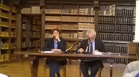 Bruno Corà e il Ministro Dario Franceschini alla presentazione romana