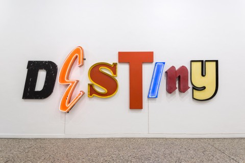 Galleria Christian Stein, Jack Pierson in mostra. Foto Agostino Osio