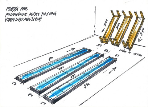 Il progetto di Plessi per il Museo Pascali