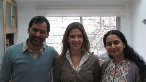 Lavinia Filippi insieme a Imran Qureshi e Aisha Khalid