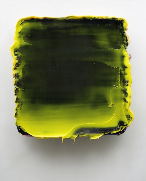Lev Khesin, Cagastric, 2014, 56,5x57cm,  Silicone, Pigments on Aluminium