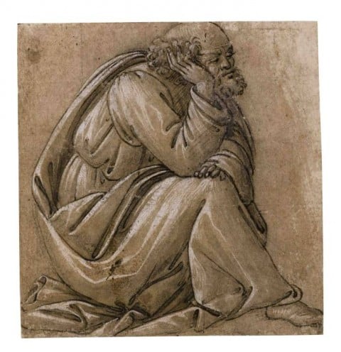 Lo Studio per San Giuseppe Seduto, di Sandro Botticelli