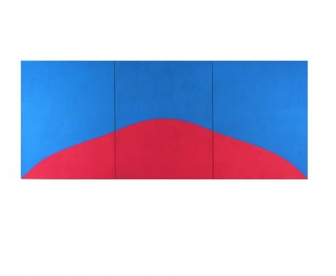 Marcia Hafif , 178., décembre 1967, acrilico su tela, ., 200 x 480 cm, collection de l’artiste, dépôt Mamco, inv. 1999-242 (1 à 3)