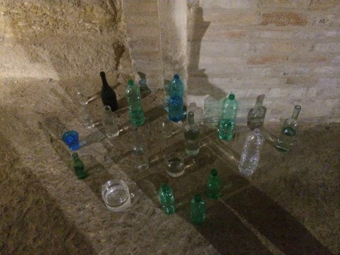 Momenti dell'opening nella Cripta della Cattedrale di Atri (foto Claudia Santrolli)