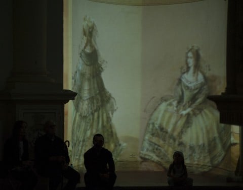 Piero Tosi alla Chiesa della Manna d'Oro - photo Fiorenzo Niccoli - costumi archivio Fondazione Tirelli Trappetti realizzati dalla Sartoria Tirelli