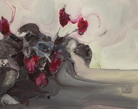 Rudy Cremonini, Il primo annuncio, 2014, Oil on canvas, 11 x 13 inch