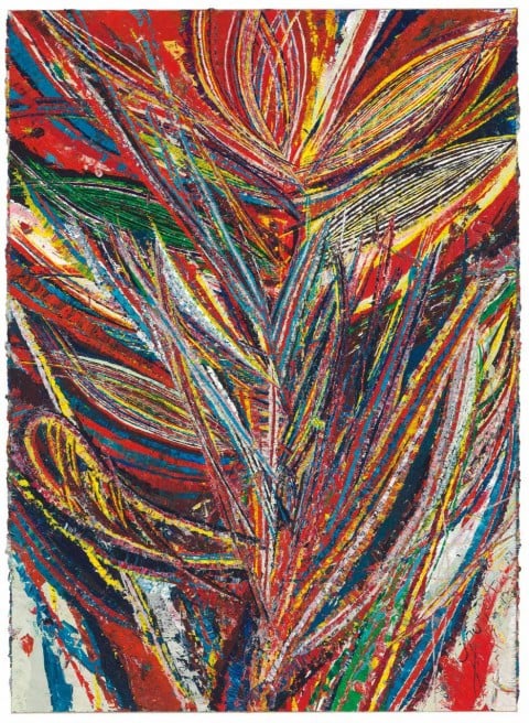 Mark Grotjahn, Untitled (Standard Lotus No. II, Bird of Paradise, Tiger Mouth Face 44.01) del 2012