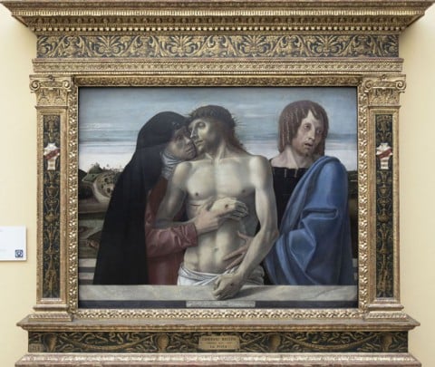 Giovanni Bellini -  Pietà  (1460). Milano, Pinacoteca di Brera 