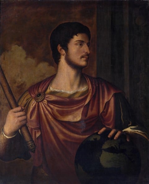 Bernardino Campi (1522-1592), Ritratto dell’imperatore Ottaviano Augusto, olio su tela, 1562. Copia dalla serie perduta dei Cesari di Tiziano. Napoli, Museo Nazionale di Capodimonte, inv. Q1150 (1930).  