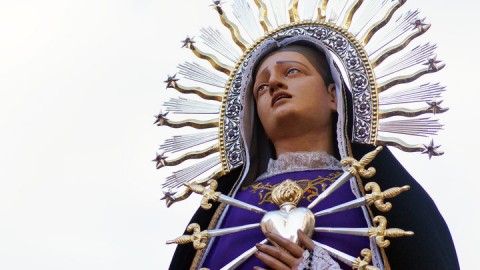 Statua di Maria SS. dei Sette Dolori alla Guilla