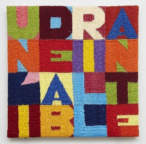 Alighiero Boetti, Un'idea brillante, 1992