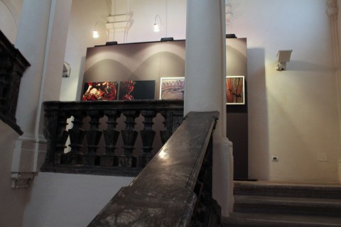 Giovanni Gaggia & Mona Lisa Tina – Centrum Naturae - veduta della mostra presso lo Scalone Vanvitelliano, Pesaro 2014