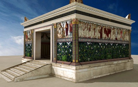 Ara Pacis, Roma - installazione digitale “I Colori dell’Ara”