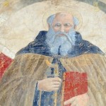 Un particolare del Sant’Antonio Abate attribuito a Piero della Francesca (foto arezzonotizie)