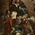 La Madonna con i santi Giovanni Evangelista e Gregorio Taumaturgo, del Guercino