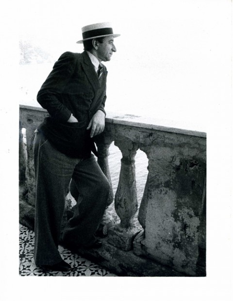 Lucio Amelio a Villa Volpicelli - photo Bruno di Bello, 1979