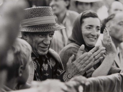 Pablo Picasso con la moglie Jacqueline, 1940