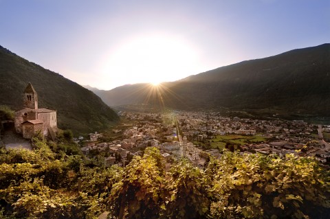 Una panoramica di Tirano
