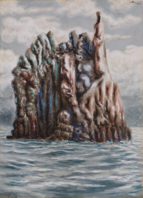 Alberto Savinio, Scoglio siciliano, 1949