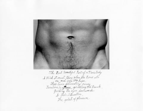 Duane Michals, The Most Beautiful Part of a Man's Body (1986)