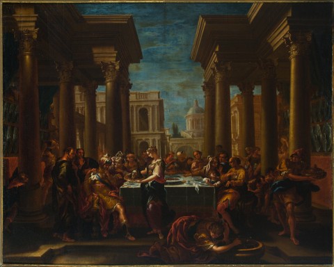 Francesco Perezzoli detto il Ferrarino – Il convito di Erode. Padova, Musei Civici