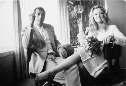 Jane Fonda e Roger Vadim al loro matrimonio a Las Vegas, 1965 - foto Dennis Hopper