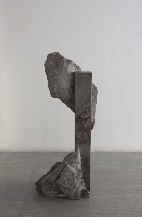 Mattia Bosco, Senza titolo, marmo (palissandro), 143x60x33 cm, 2012. Courtesy l'artista