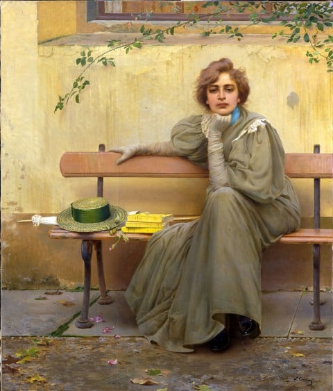 Vittorio Corcos, Sogni, 1896, Roma, Galleria Nazionale d’Arte Moderna. Su concessione del Ministero dei Beni e delle Attività Culturali e del Turismo