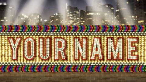 John Baldessari, Your name in lights, 2014