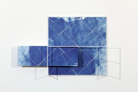 Jacques Toussaint -Que du bleu - veduta della mostra presso T…ad Tomazzoni, Trento 2014