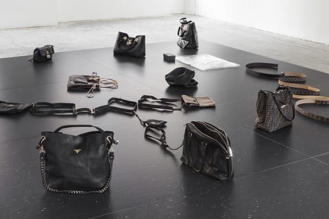 Adriano Costa La commedia dell’arte, Installation view, Peep-Hole, Milano, fino all’8 novembre 2014 