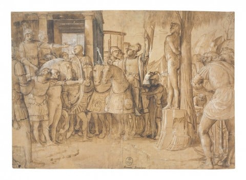 Bramantino, Martirio di san Sebastiano, 1501-1503 ca