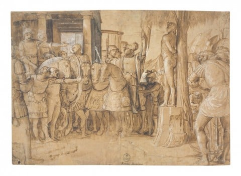 Bramantino, Martirio di san Sebastiano, 1501-1503 ca