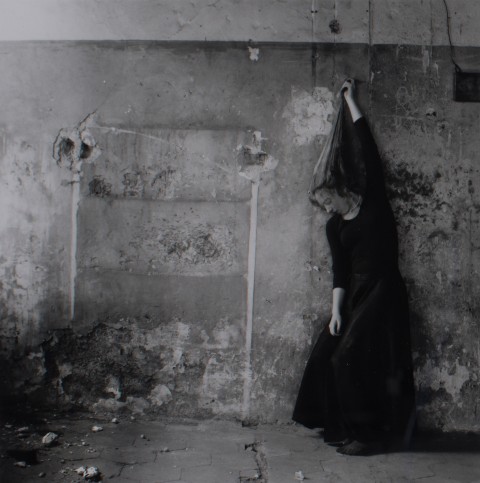 Francesca Woodman, Untitled, Rome, 1977-78, gelatin silver print, 10x10 cm