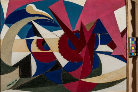 Giacomo Balla, Linee di forza di paesaggio maiolicato, 1917-18 - Fondazione Biagiotti Cigna © Giacomo Balla by SIAE 2014