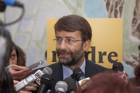 Il Ministro Dario Franceschini al Museo Madre, Napoli 2014 (foto Amedeo Benestante)