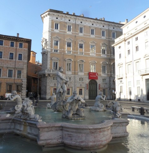 Il Museo di Roma a Palazzo Braschi, visto da Piazza Navona