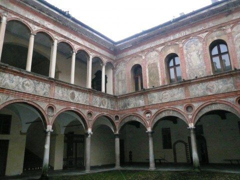 Il cortile di Palazzo Bottigella Gandini