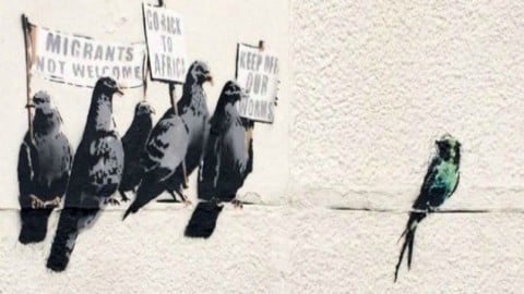 Il murales razzista di Banksy