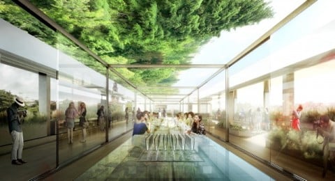 Il rendering del progetto di OBR per la Terrazza della Triennale