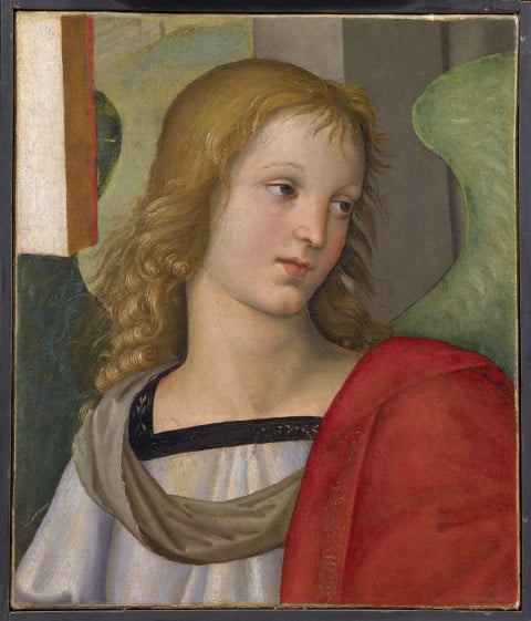 Raffaello Sanzio e Evangelista da Pian di Meleto, Angelo, 1500-1501, Pinacotecta Tosio Martinengo, Brescia © Pinacoteca Tosio Martinengo – Brescia