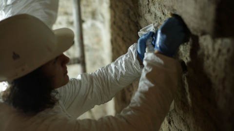 Restauri in corso alla Domus Aurea