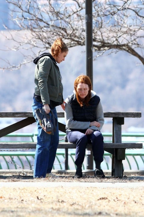 Kristen Stewart e Julianne Filming in Still Alice