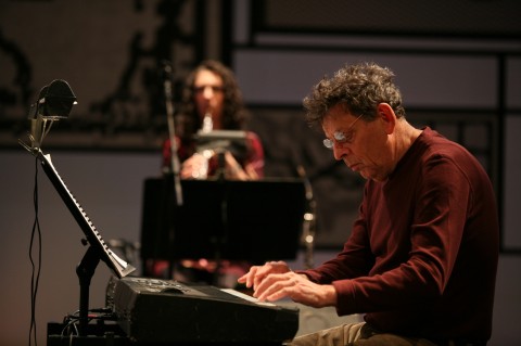 Philip Glass nel 2008 a Milano