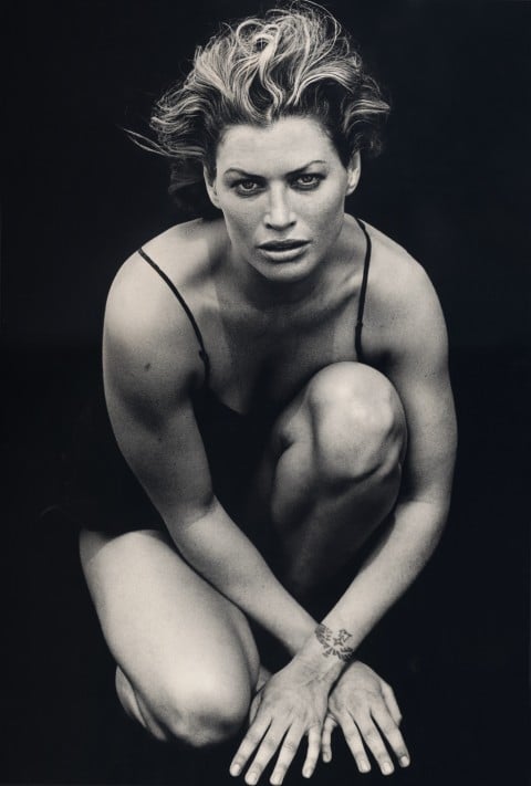 Peter Lindbergh per Calendario Pirelli - Carrie Otis, El Mirage, California, Stati Uniti 1996 