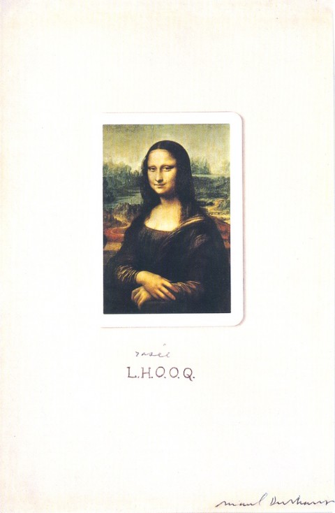 Marcel Duchamp, L.H.O.O.Q. rasée, New York, 1965. Collezione Hummel, Vienna